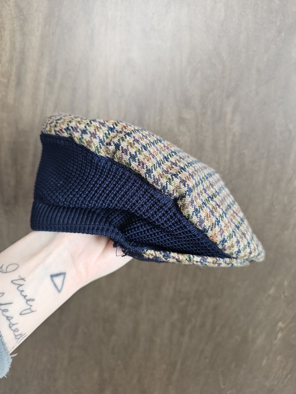 Vintage Richards & Thirkell Cabbie Newsboy Peaky Blinders Tweed Flat‎ Cap Hat